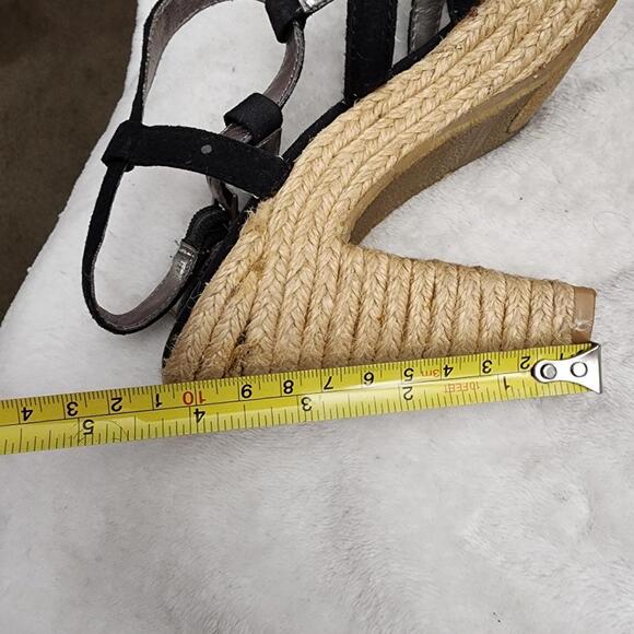 Black Strappy Espadrille Heels, Women\'s 6.5
